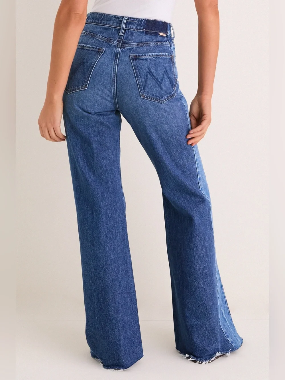 MOTHER The Tux Sidestepper Sneak Fray Jeans - Picture 3 of 14